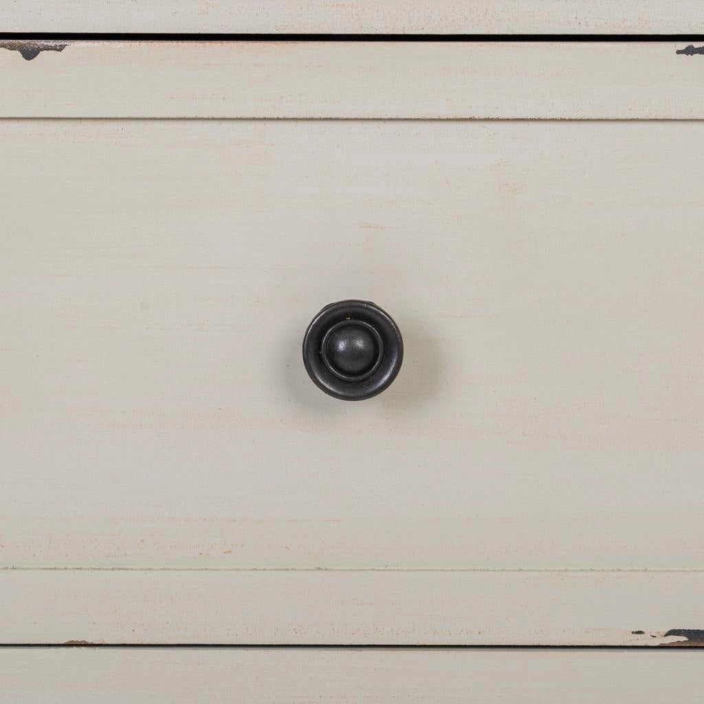 Credenza in legno bianco 121x37x91h