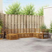 Set divani 8 pcs Naturale Legno di Acacia Massello 3375299