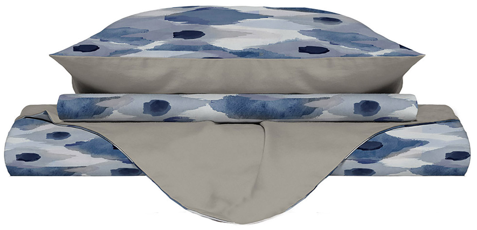 Copripiumino Matrimonale con Federe Stampato in Microfibra Calypso