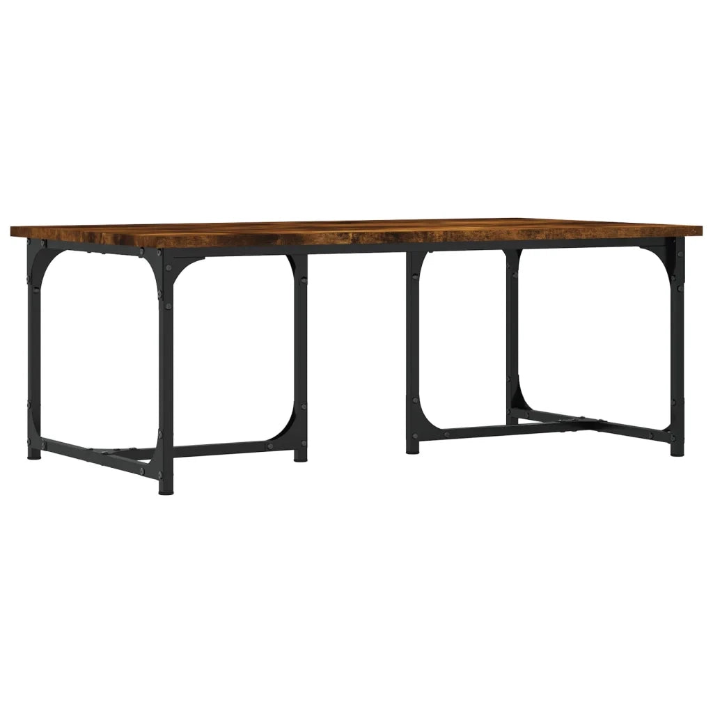 Tavolino da Salotto Rovere Fumo 90x50x35 cm Legno Multistrato 835401
