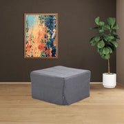 Pouf trasformabile in letto Vega tessuto grigio