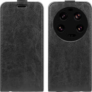Tasca Portafoglio Verticale Flip per Xiaomi 13 Ultra in Pelle di Alta Qualità Nera