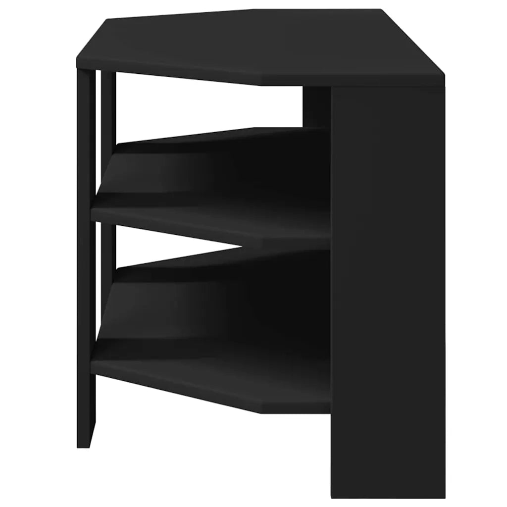 MobileTVAngolare Nero 102x40,5x45cm Legno multistrato