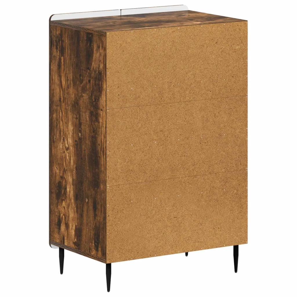 Mobile per scarpe ZWOLLE 59,5 x 39,5 x 91,5 cm Rovere Fumo 896430
