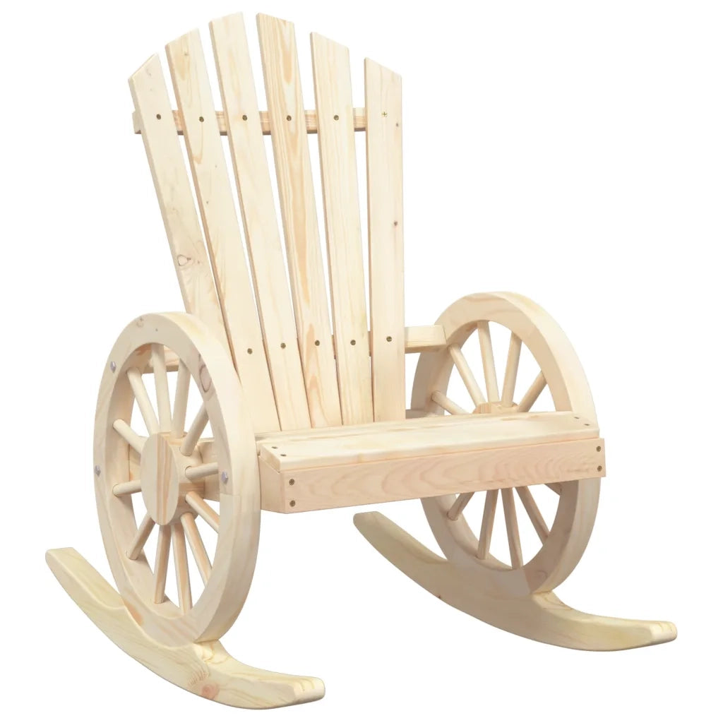 Sedie a Dondolo Adirondack 2 pz in Legno Massello di Abete 3207119