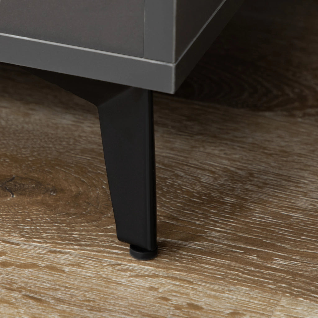 Credenza ¨C zephmum ¨C grigio effetto quercia design industriale