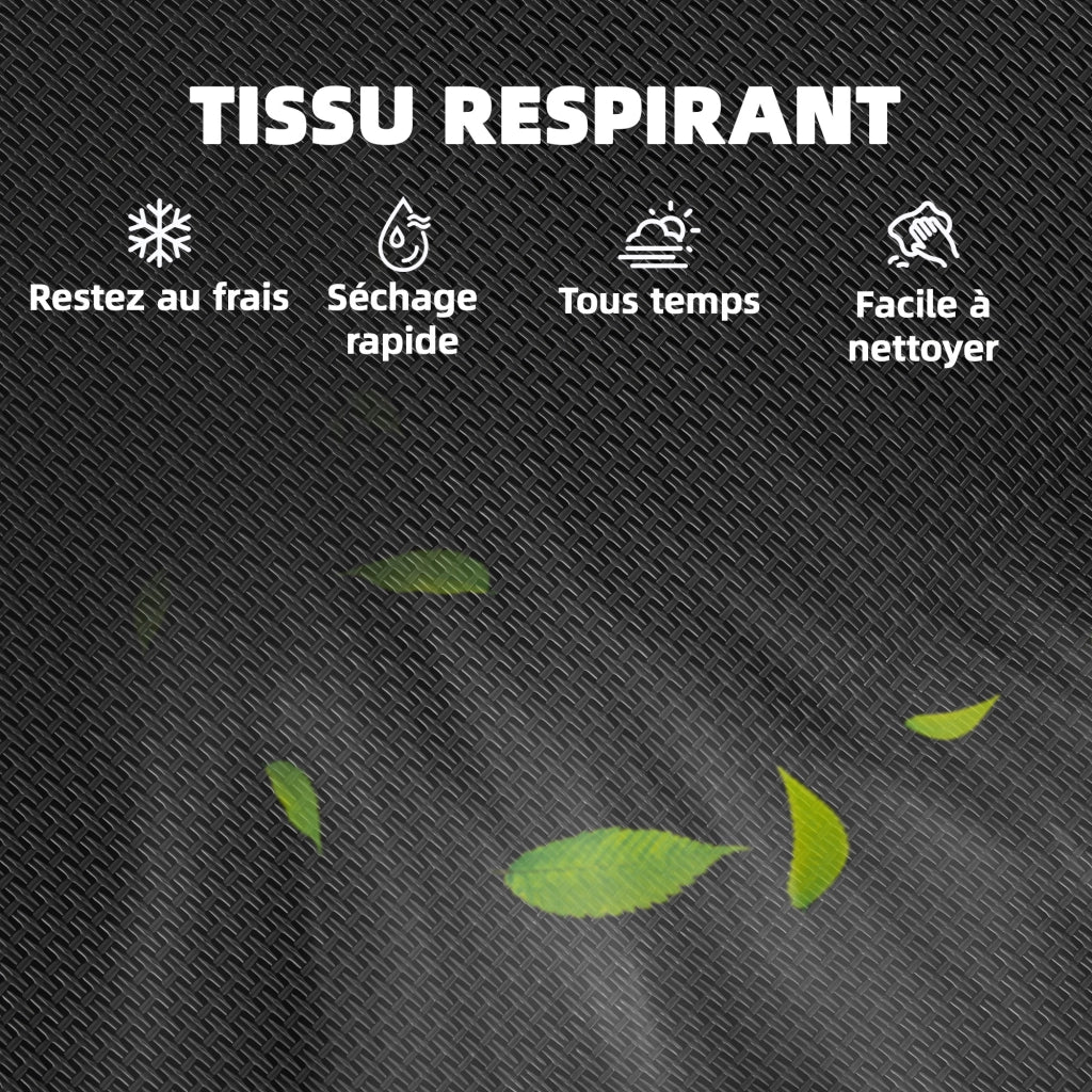 Sedia da giardino pieghevole con braccioli ¨C Zephmum ¨C Nero, Textilene