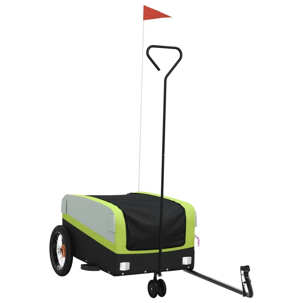 Rimorchio da Bici Nero e Verde 30 kg in Ferro CFW9846127
