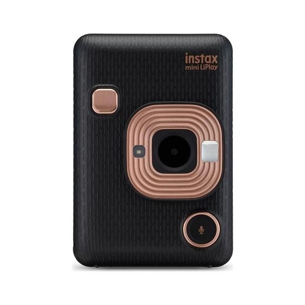 Fujifilm fujifilm instax mini liplay elegant black fotocamera ibrida istantanea e digitale, registra 10 di audio sulla foto con la funzione sound, remote shooting e bluetooth, foto formato 62 x 46 mm - 16631801