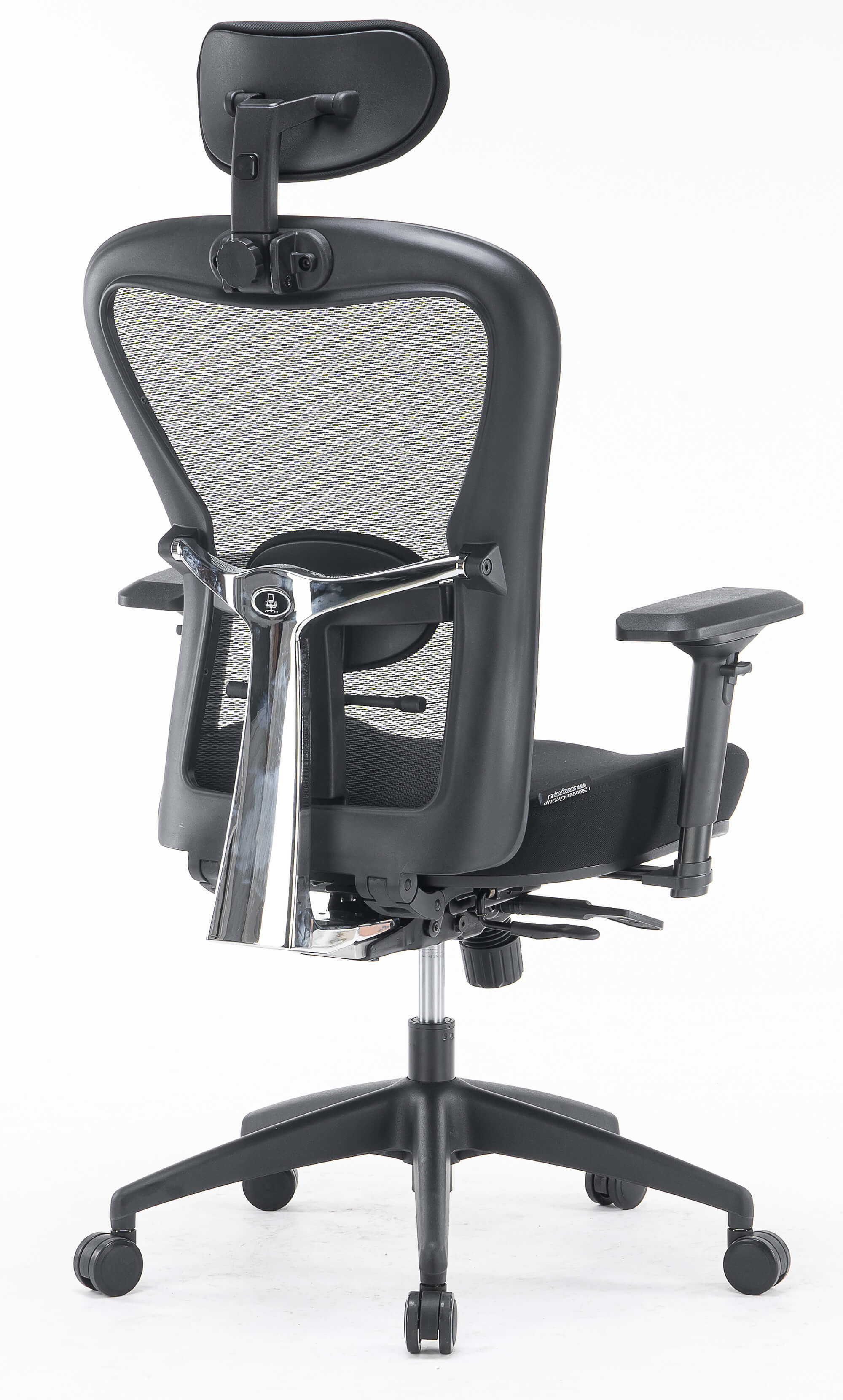 Sedia Poltrona Direzionale da Ufficio in Tessuto e Rete Pasadena Nera