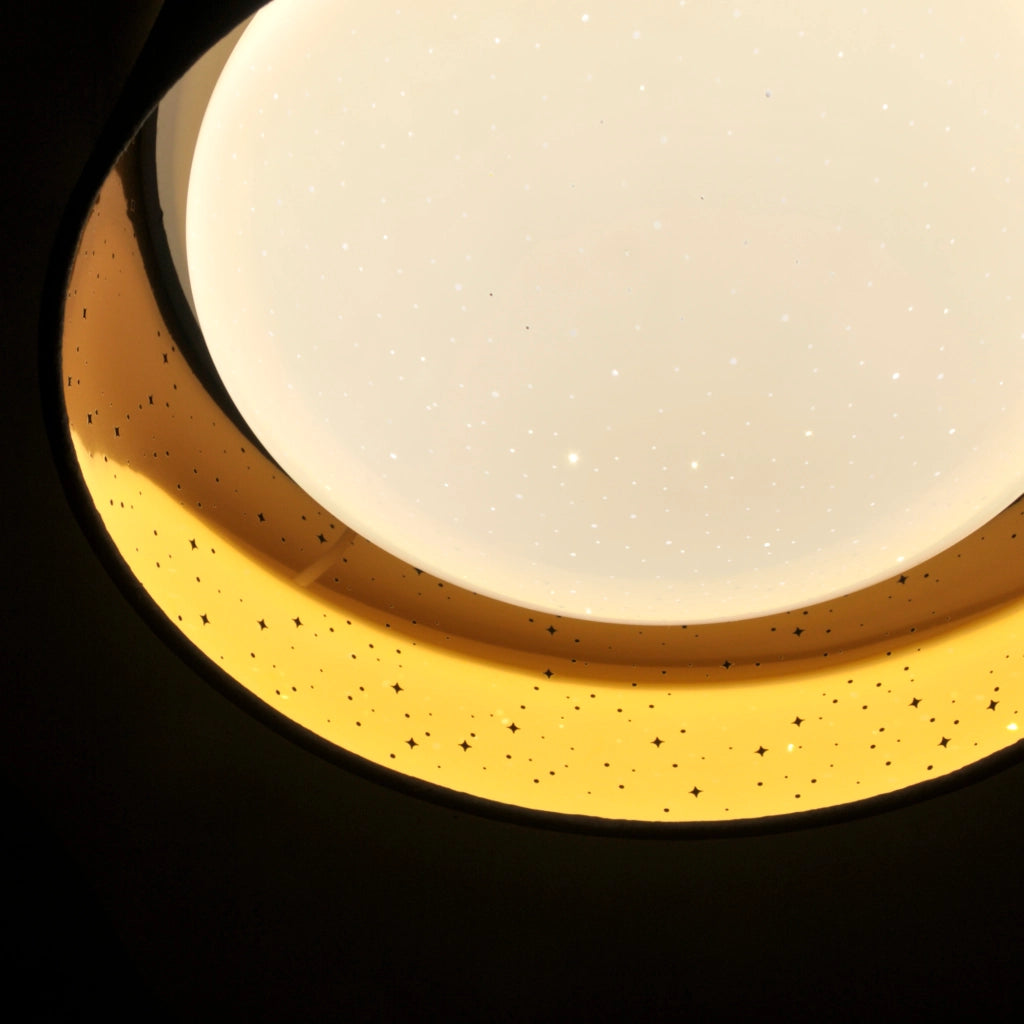 Plafoniera LED 18W 4000K taupe/oro 32cm Polux Tuluza