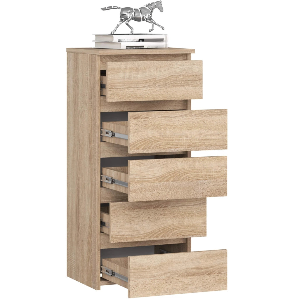 Cassettiera AKORD CL5 Cassettiera Sonoma Quercia 40 cm 5 cassetti 40x35x92 cm