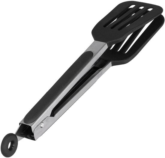 Tang da Cucina in Acciaio Inossidabile - Barbecuetang - Spateltang - Serveertang - Opvouglabile - Manico in Silicone - Steaktang