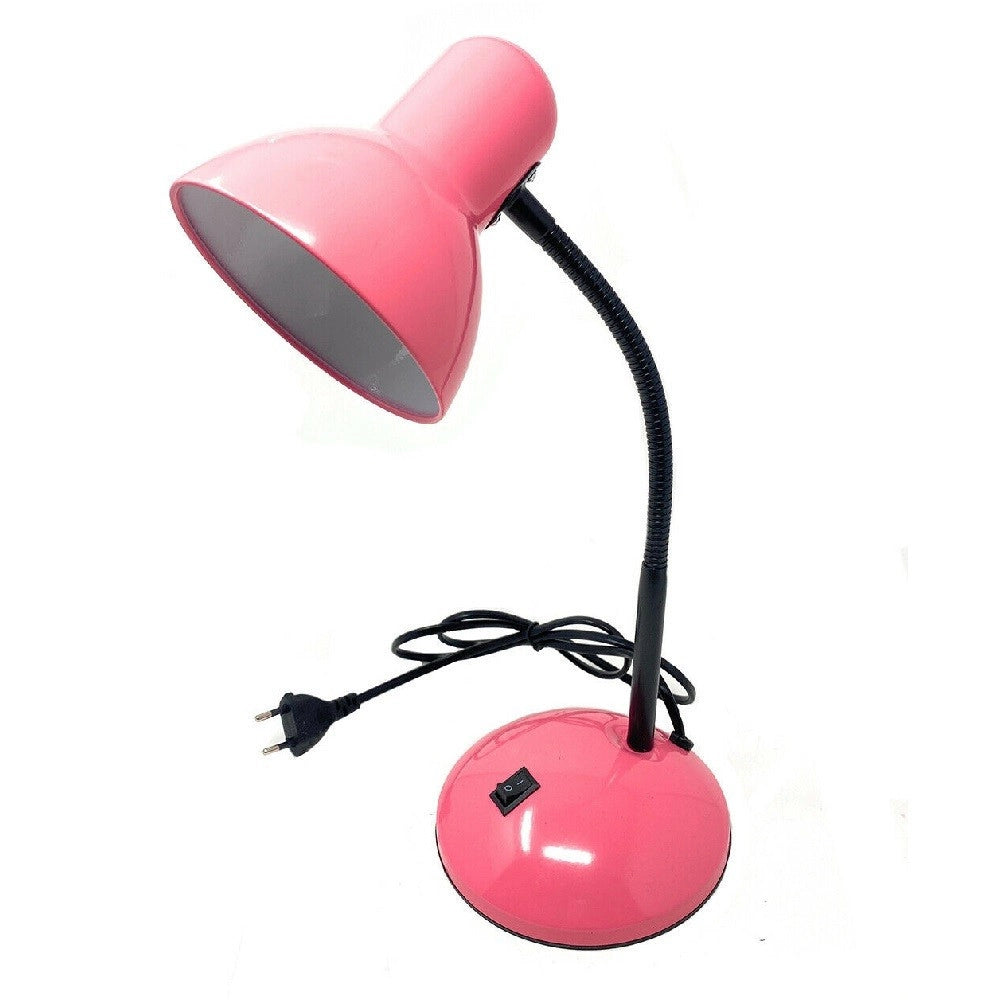Trade Shop - Lampada Da Scrivania Con Braccio Flessibile Luce Lume Tavolo Per Cameretta Color -