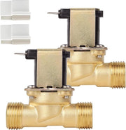 Vitello 1/2 polliche 230 V ventile magnetici per regolazione dell'acqua - 2 pezzi con coperchio bianco