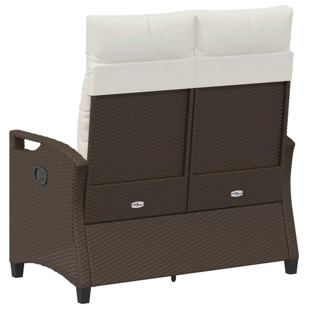 Panchina da giardino Marrone e Crema 105 x 60 x 112 cm 42026851