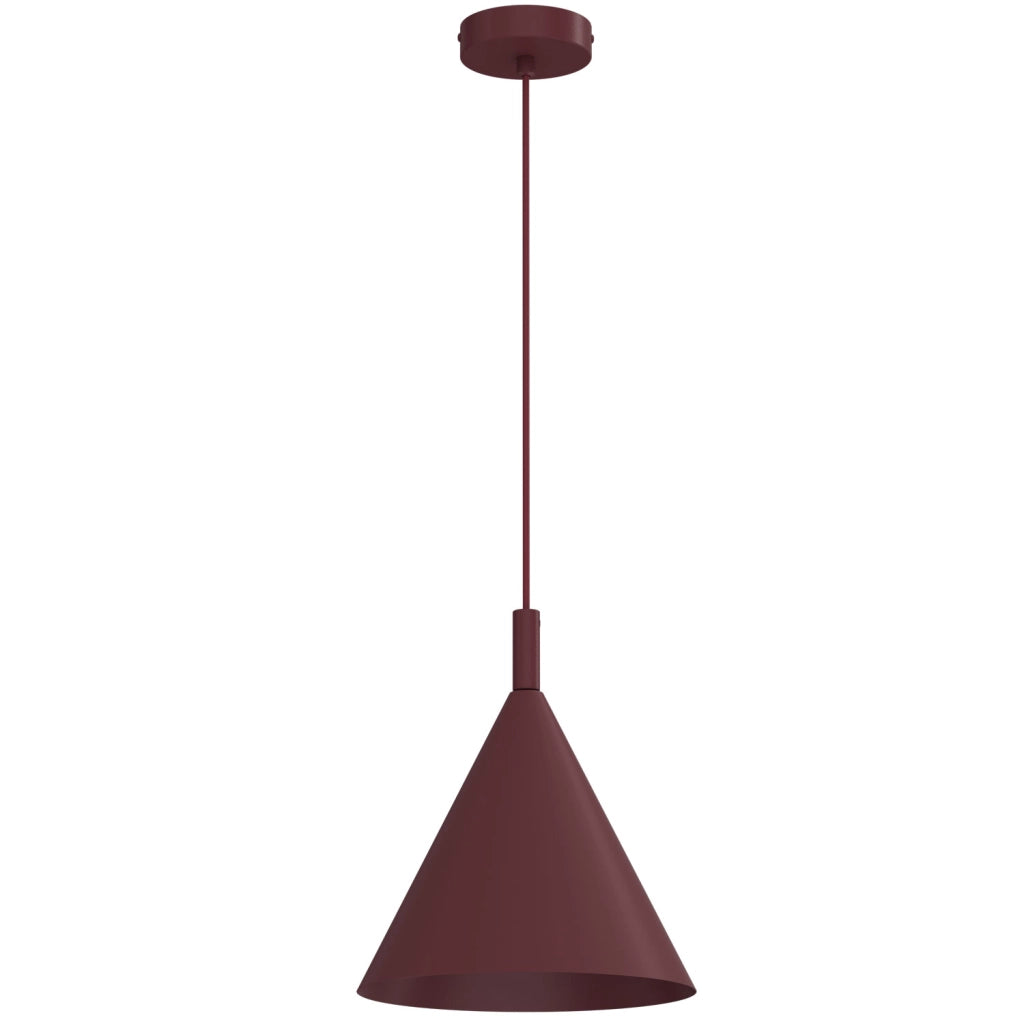 Lampada a sospensione Vins cono bordeaux 1xGU10 acciaio