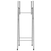 Gambe Pieghevoli per Tavolo da Bar Argento 45x53x108 cm Acciaio 288464