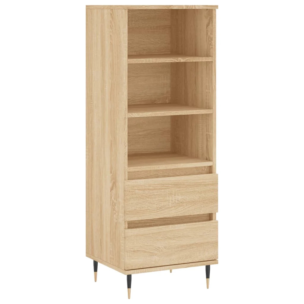Buffet credenza cassettiera armadio mobile contenitore organizer cucina soggiorno salotto rovere Sonoma alto 40 x 36 x 110 cm legno ingegnerizzato marrone 02_0034056