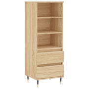 Buffet credenza cassettiera armadio mobile contenitore organizer cucina soggiorno salotto rovere Sonoma alto 40 x 36 x 110 cm legno ingegnerizzato marrone 02_0034056