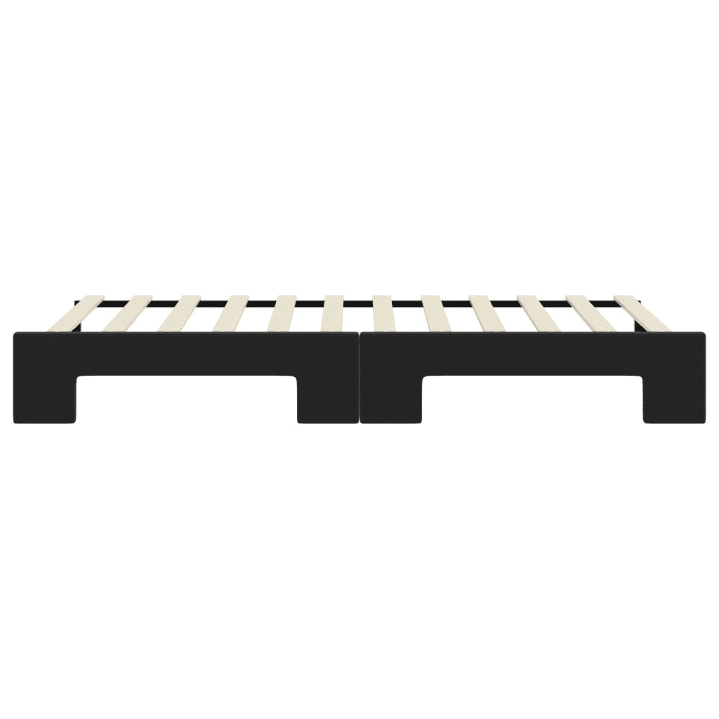 Divano Letto con Letto Estraibile-Sofa Letto-Daybed Nero 80x200 cm in Velluto 845332
