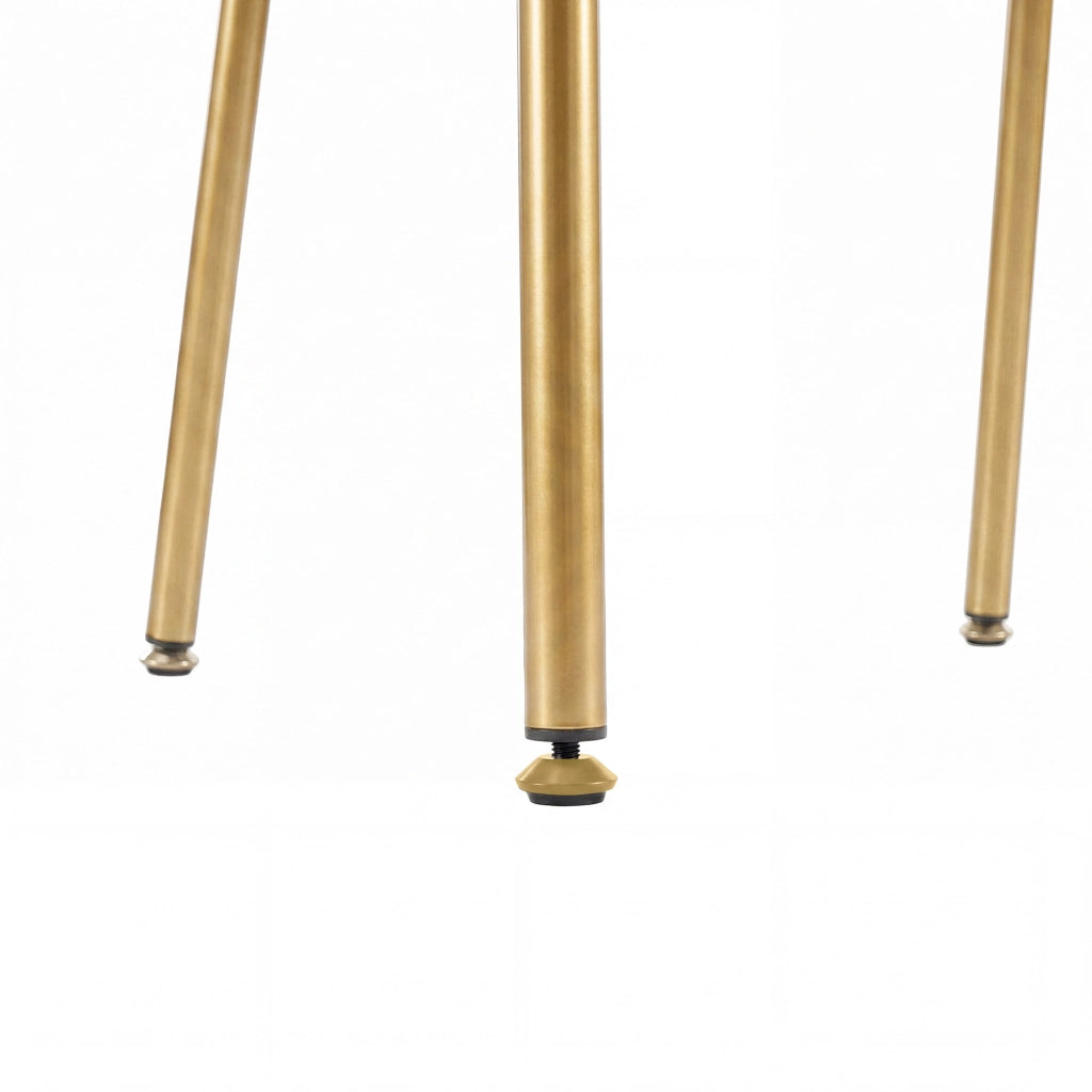 Sedia da pranzo 59.99x57.15x52.71 cm con piedini regolabili in metallo e legno beige