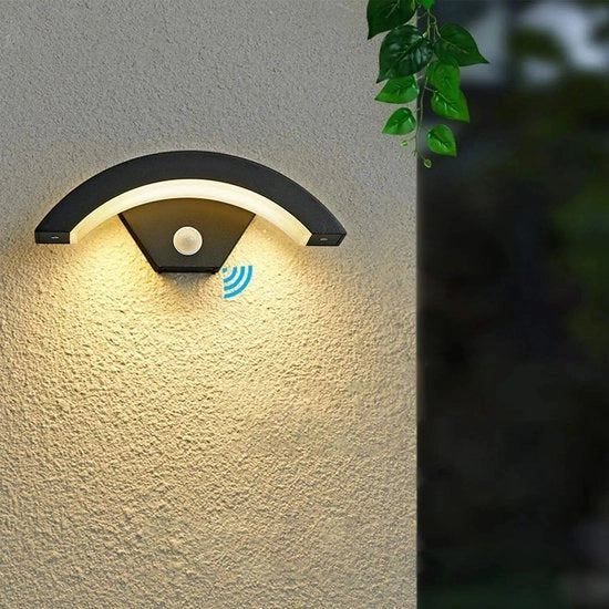 Lampada da Parete Esterna con Senso di Movimento - Illuminazione Esterna - Antracite