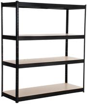 Scaffale senza viti 160x60x180 cm nero