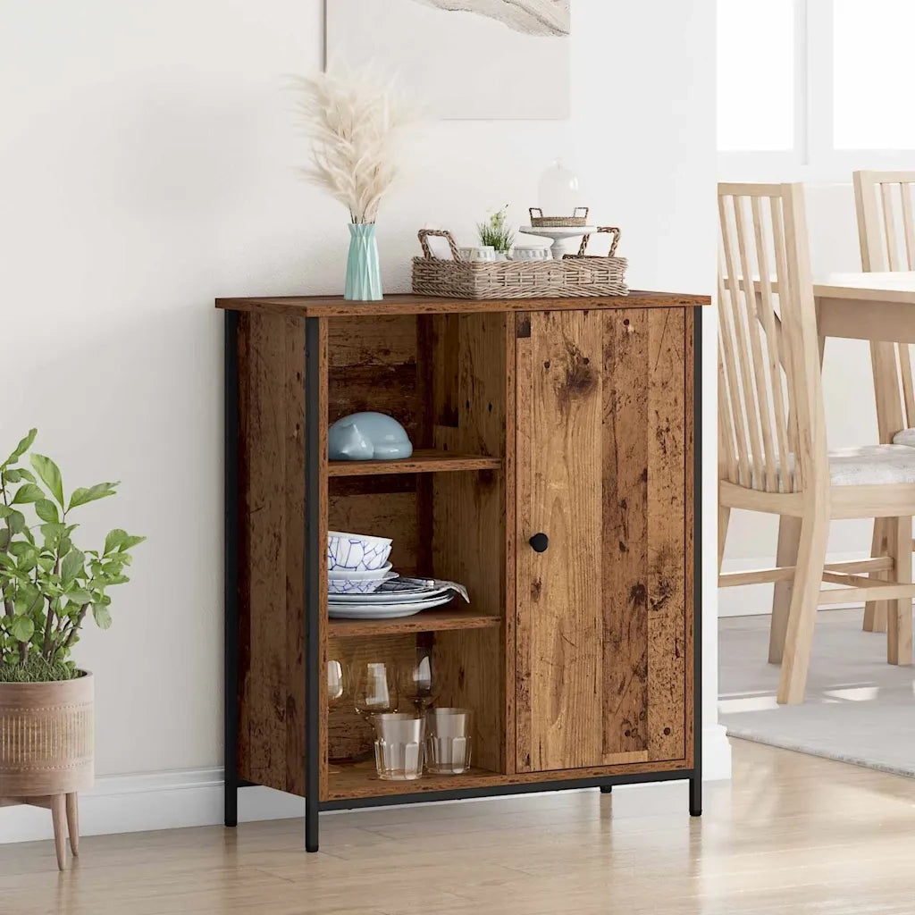 Credenza-Buffet-Armadio da cucina Legno vecchio 70 x 30 x 80 cm Legno multistrato