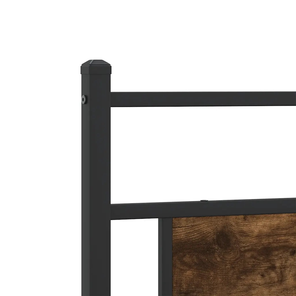 Giroletto senza Materaso in Metallo Rovere Fumo 200x200 cm 3325112