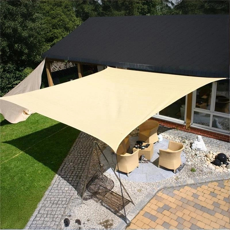 VELA OMBREGGIANTE QUADRATA MT 4X4 COLOR ECRU IDROREPELLENTE