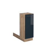 Vicco Armadi da cucina Blu scuro lucido 30 cm senza piano di lavoro