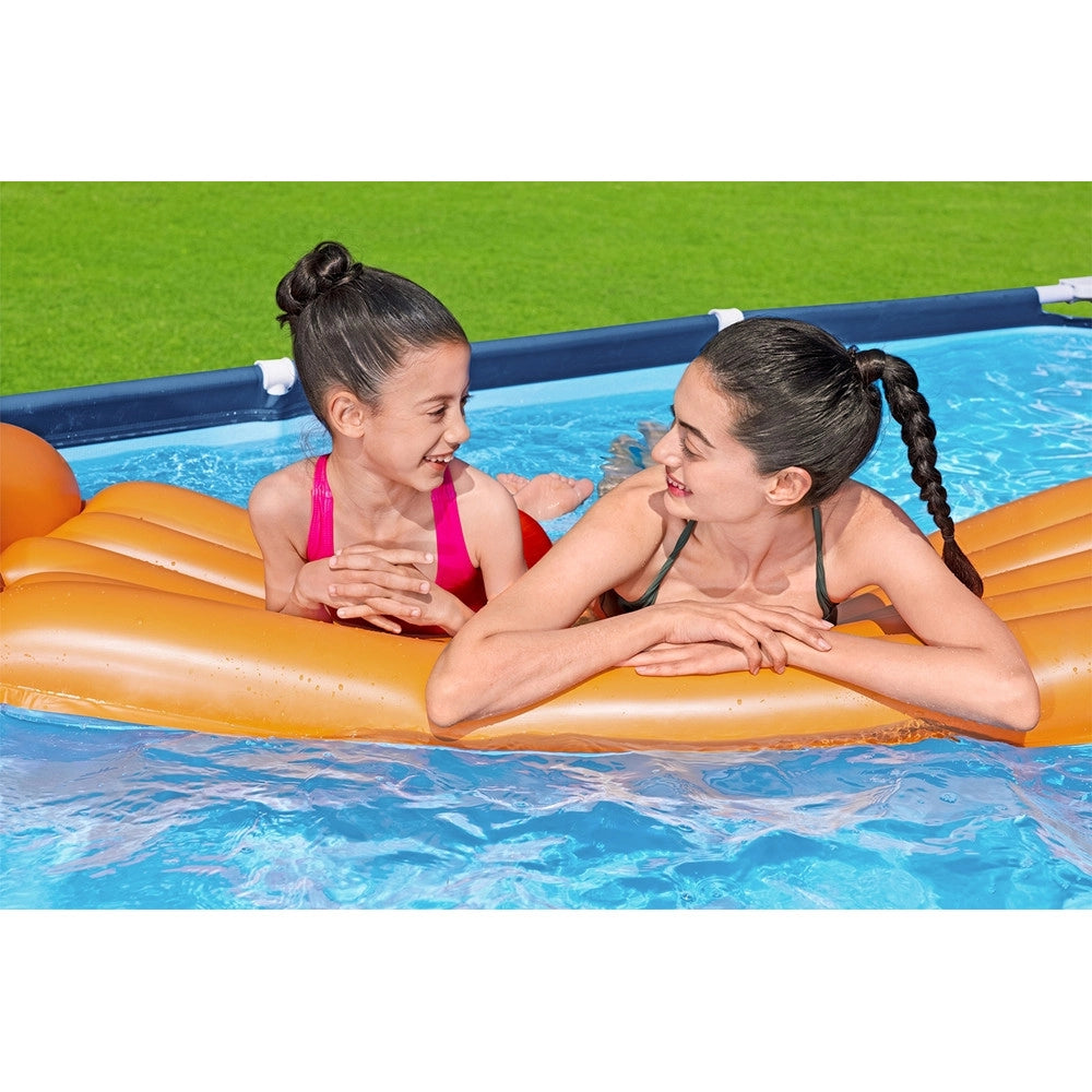 Trade Shop - Piscina Fuori Terra Rettangolare Steel Pro Con Telaio Senza Pompa 400x211x81 Cm 56405 -