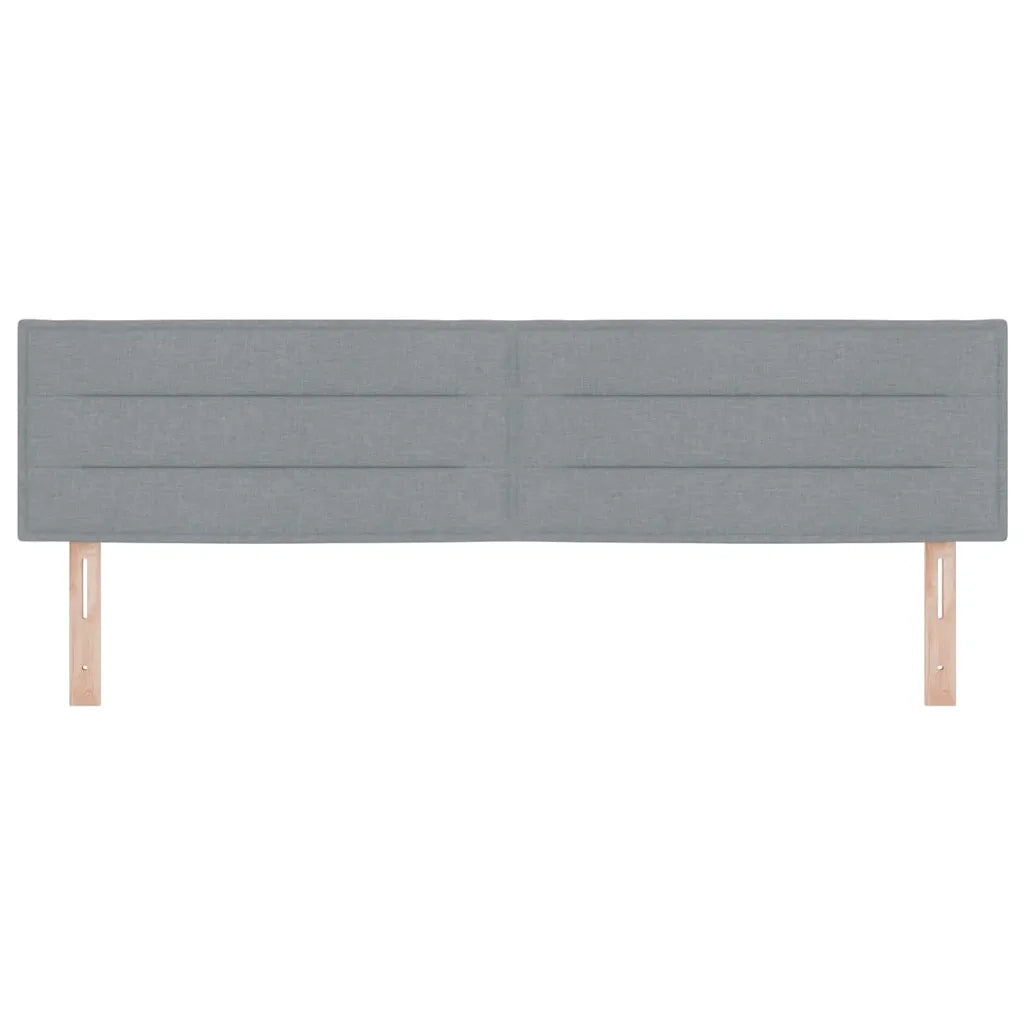 Testiera LED con strisce LED Grigio chiaro 180 cm Tessuto 3337999