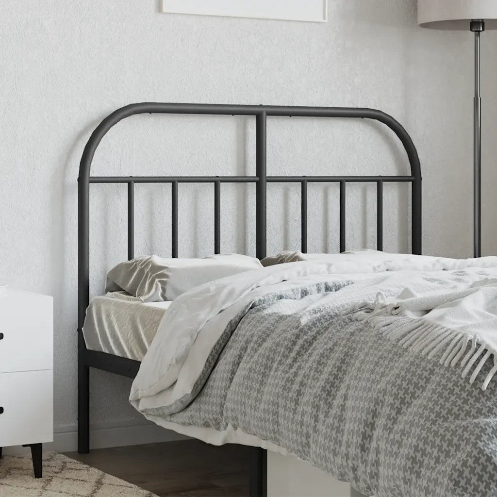 Testiera in Metallo Nero 120 cm