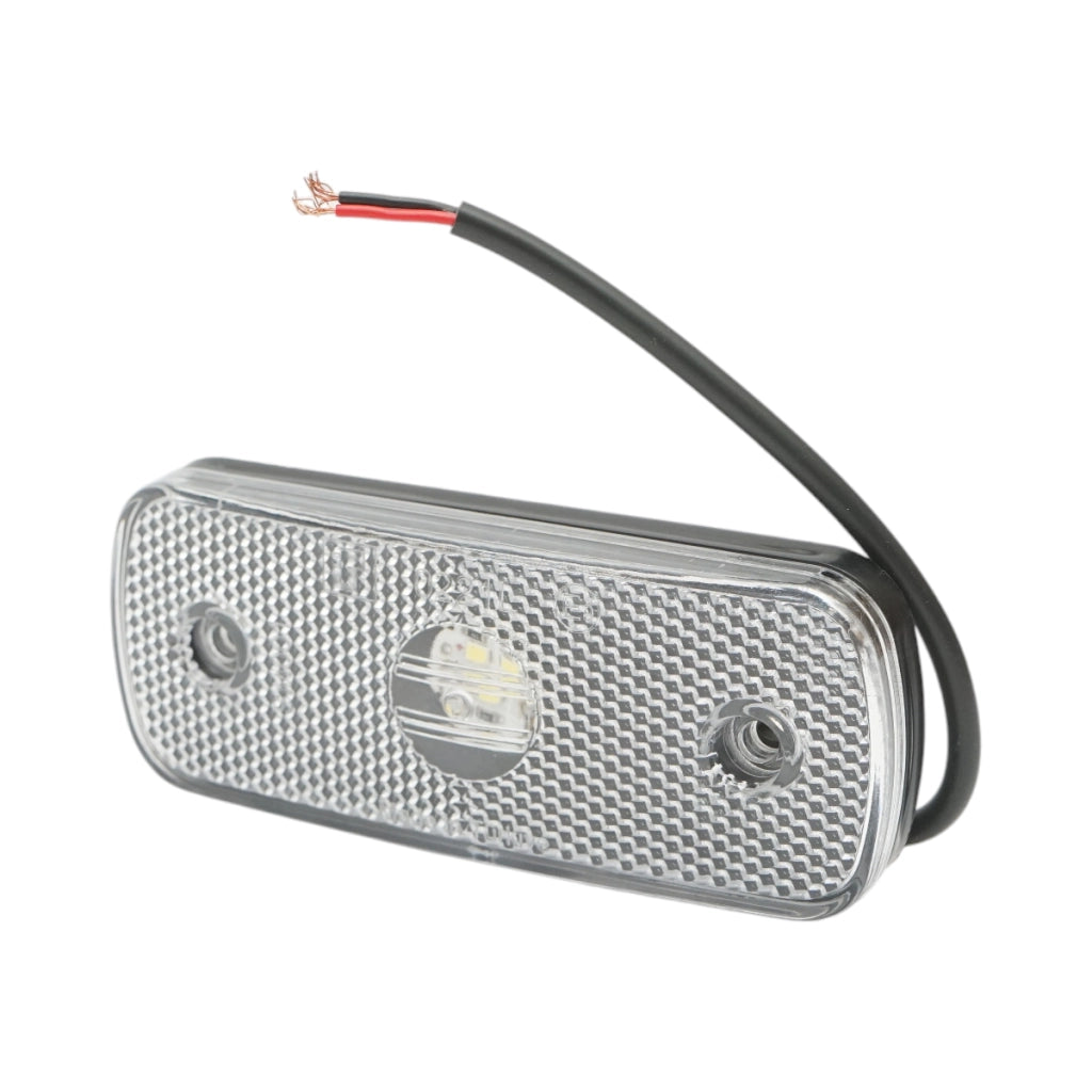 Luce di posizione laterale sottile LED 12-24V bianco 108x43,5x12mm Breckner Germany