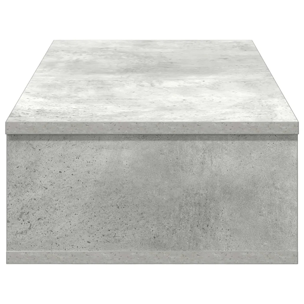Scaffale a Parete con Cassetti Grigio 80x31x17 cm in Truciolato 859953