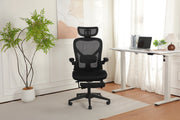 Sedia da ufficio ergonomica pieghevole ¨C Zephmum ¨C nera