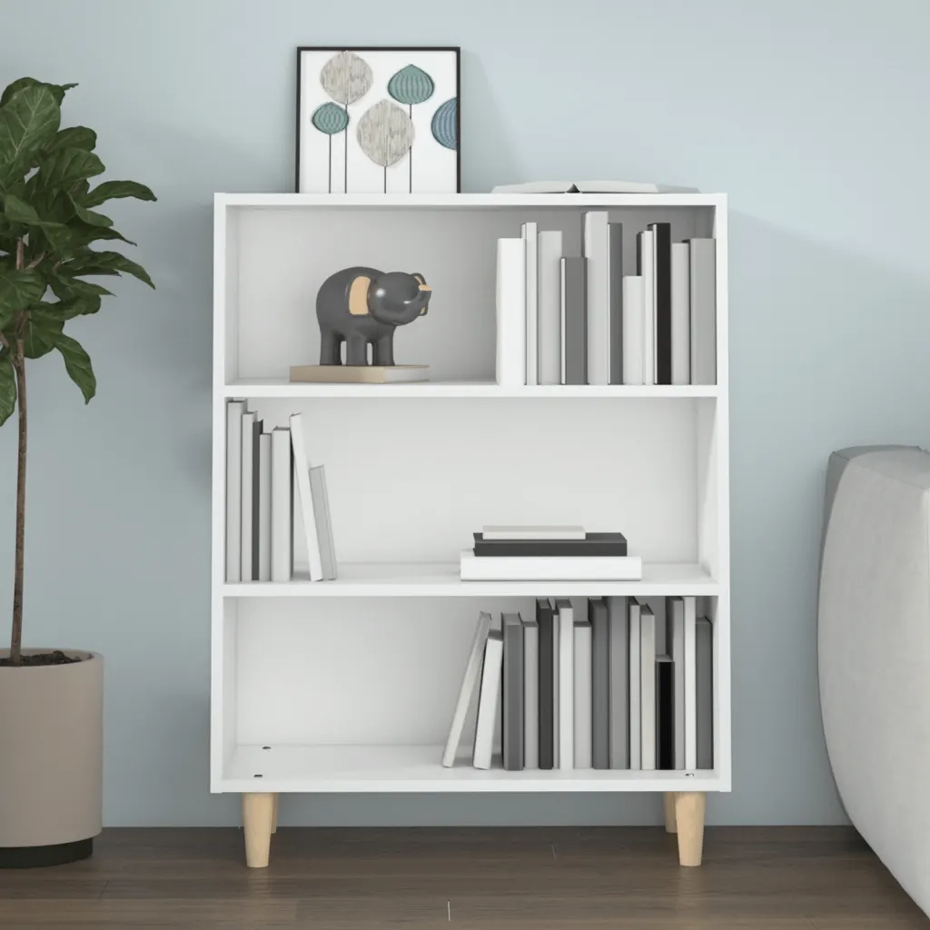 Credenza Bianca 69,5x32,5x90 cm in Legno Multistrato 812240