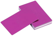 Visitecarte in Alluminio 50 Unità - 0,4 mm Alluminio - Carta da Stampare - Design Elegante - Solida e Duratura - Liscia e Piana - Visitecarte in Metallo