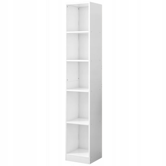 Scaffale alto per libri e raccoglitori, ufficio, salotto, bianco, loft, 182 cm
