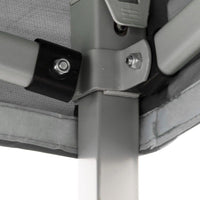 Gazebo Richiudibile Pieghevole 3x3m in Acciaio e PVC Impermeabile Bianco