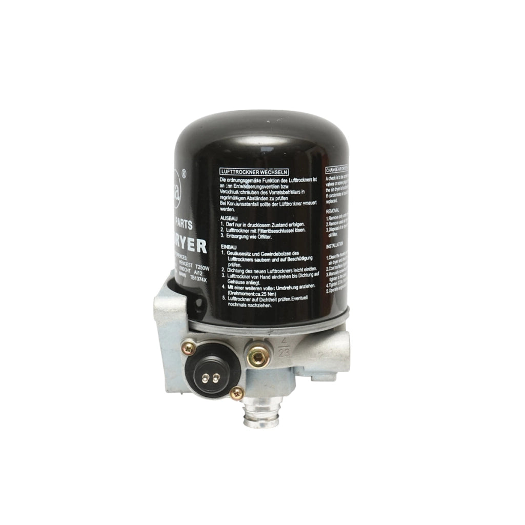 Essiccatore d’aria con filtro per sistema compressore, codici OEM 4324101110, 4324100202, 1487434901, LFP8654, T250W, AI12, TB1374X, Breckner Germany