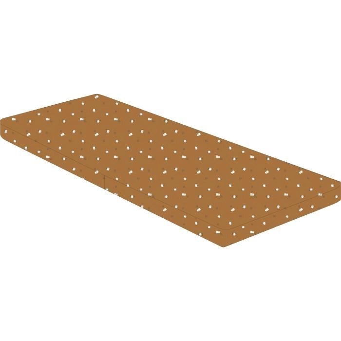 Materasso pieghevole - Tessuto - 60x120 cm - Spessore 5 cm - 2 lembi - BOUBOU - DOMIVA