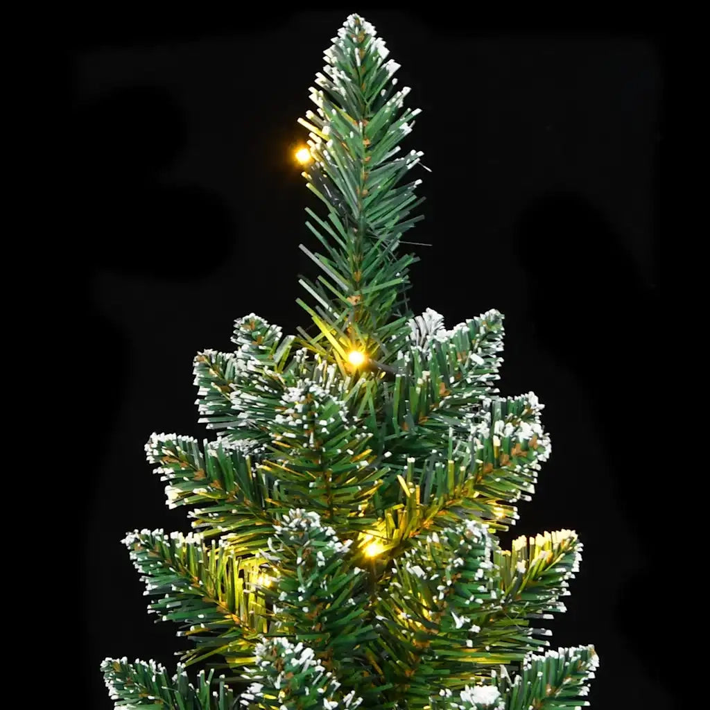 Albero di Natale | Decorazioni natalizie Artificiale Sottile con 300 LED 210 cm