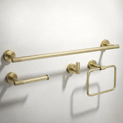 Set Accessori Da Bagno Grid Brush Gold 4 Pezzi