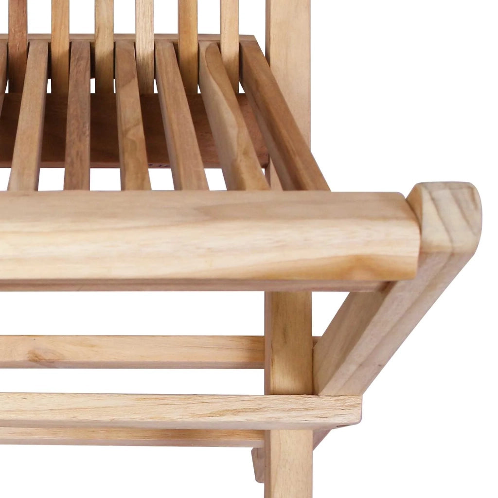 Sedia da giardino pieghevole 2 pcs Naturale 42028481