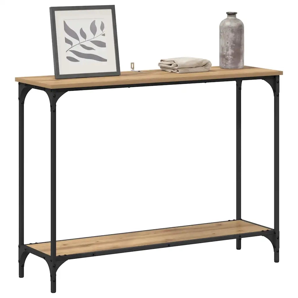 Tavolo Consolle | Tavolo d'Ingresso rovere artigianale 101 x 30.5 x 75 cm