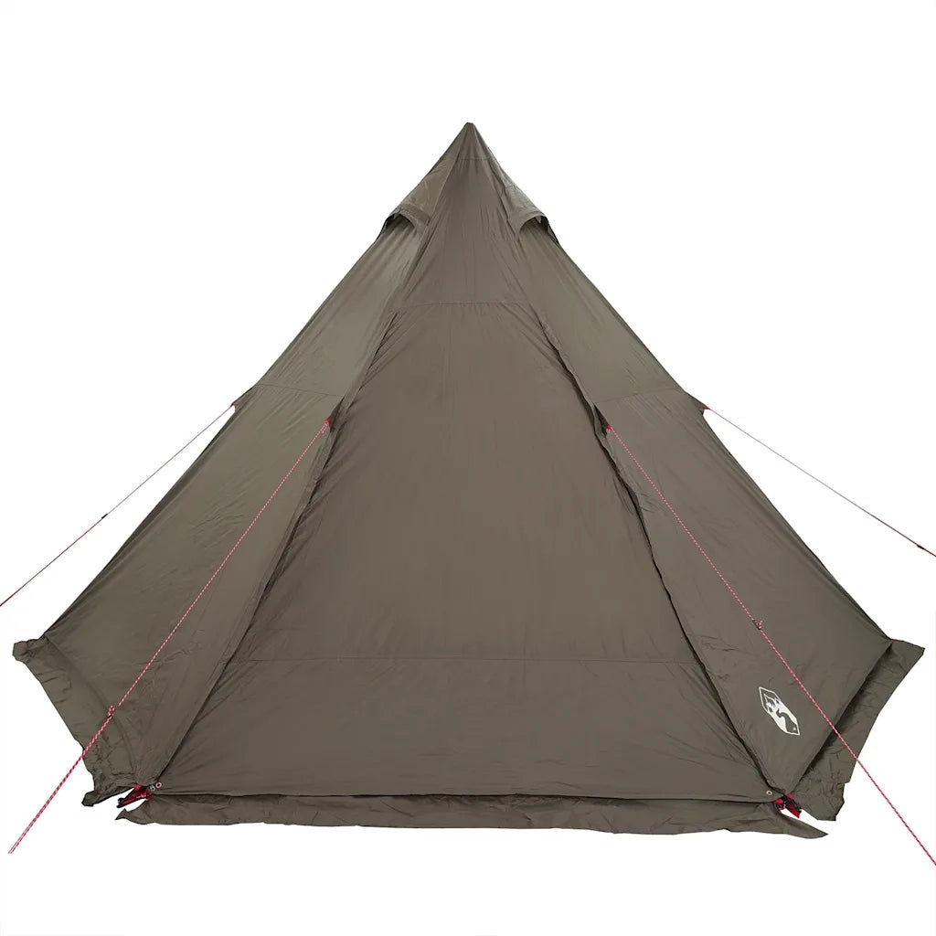 Tenda Familiare Tipi per 6 Persone-Tenda da campeggio Marrone Impermeabile