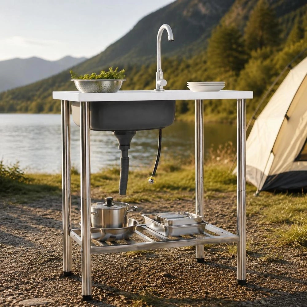 Camping Sink With Stainless Steel Tap